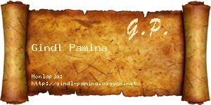 Gindl Pamina névjegykártya